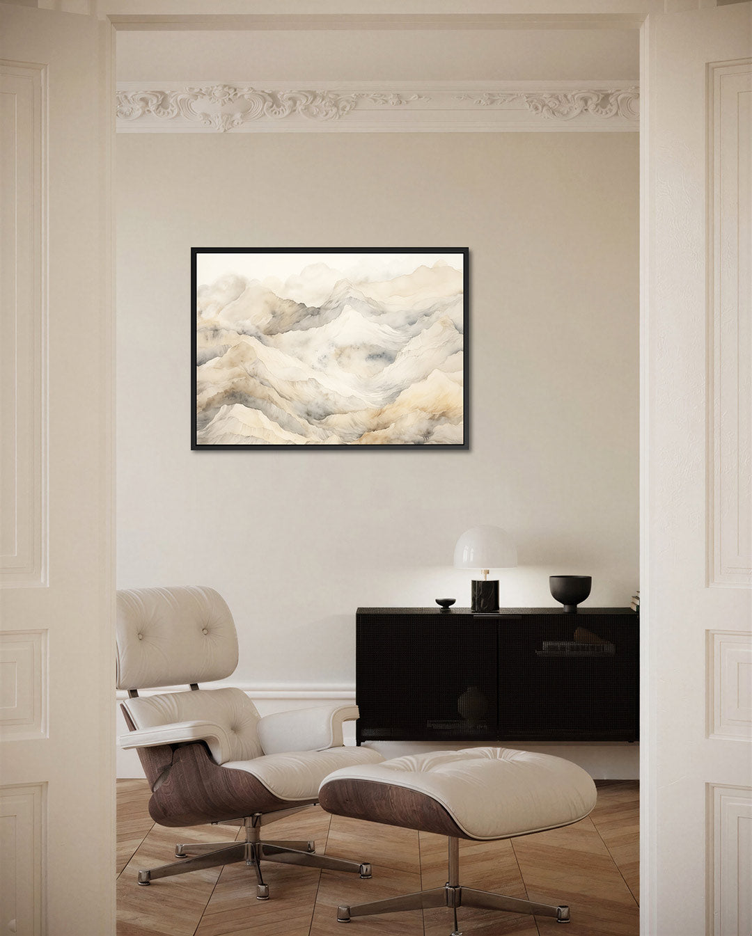 Zachte berglandschappen Kunstwerk