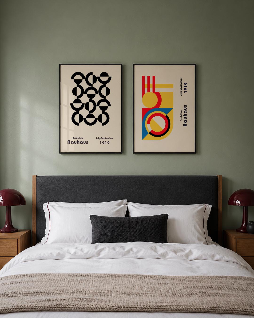 Cirkelpatroon en vlakken Posterset