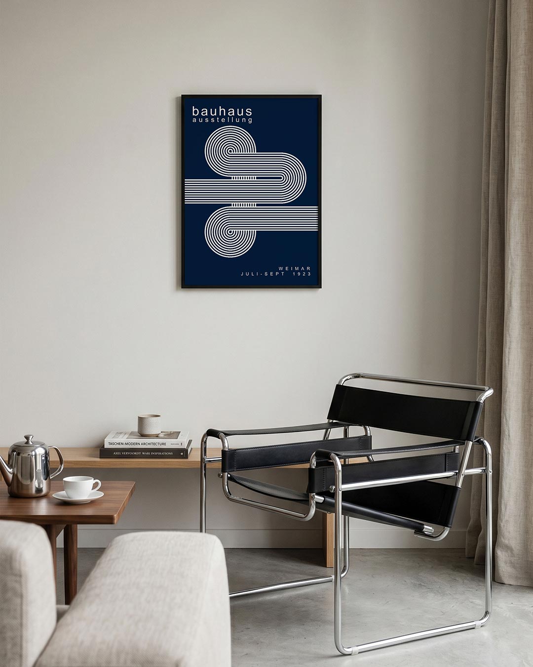 Lijnenspel en cirkel Poster