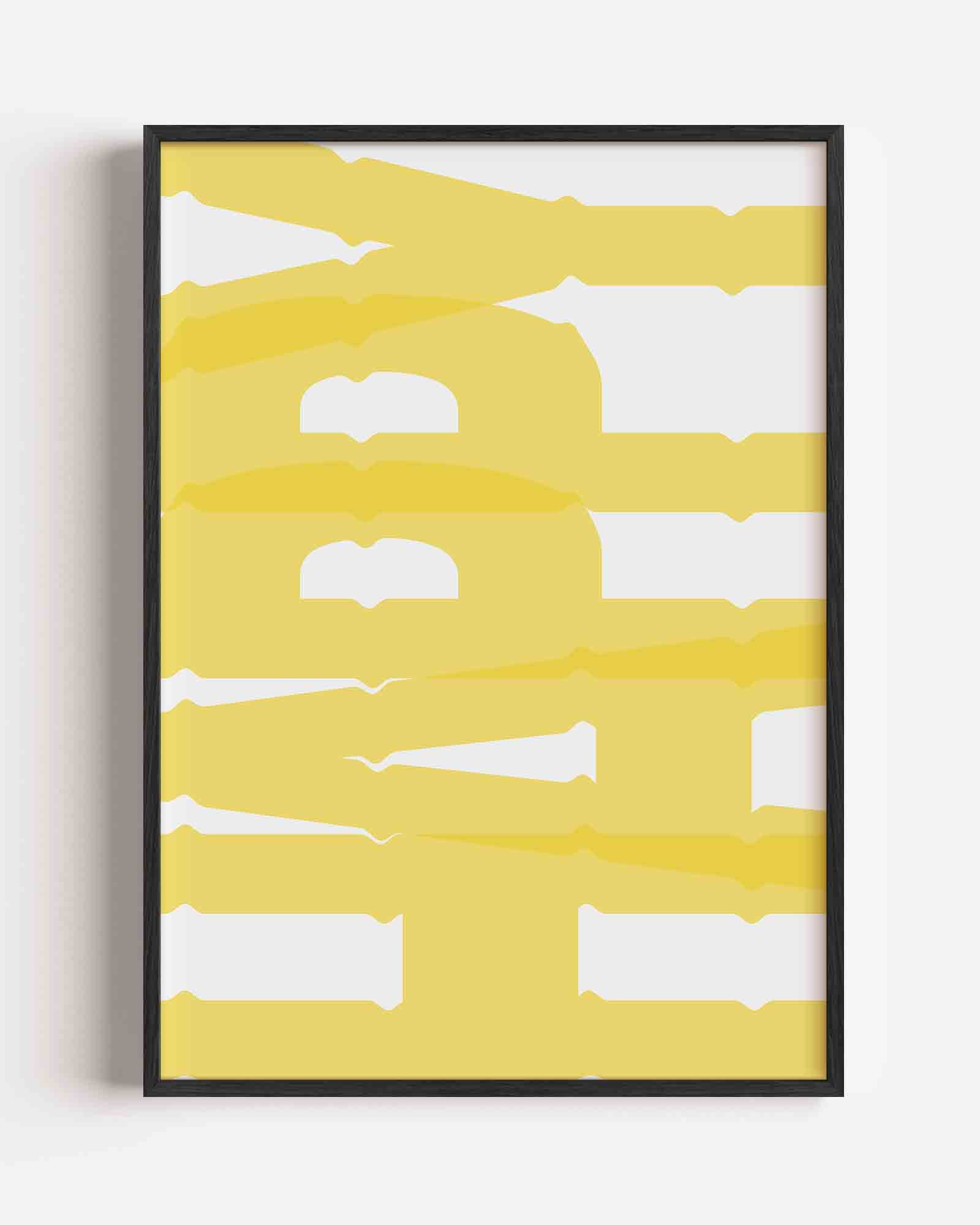 Geel patroon Poster
