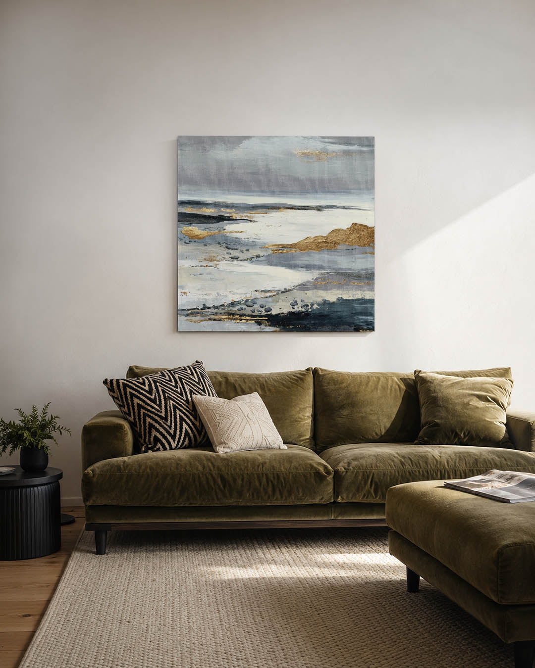 Gelaagde landschapstinten Kunstwerk