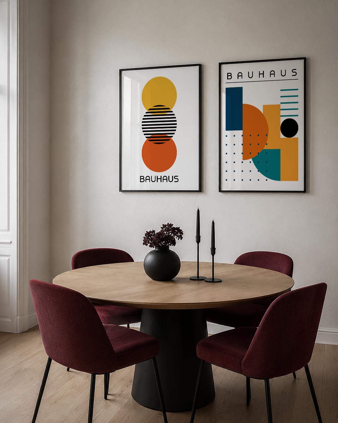 Cirkel en strepen Posterset