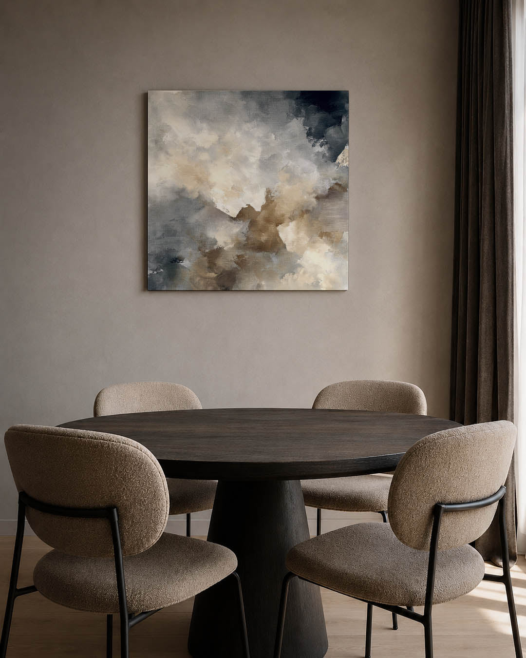 Dromerige kleurencompositie Kunstwerk