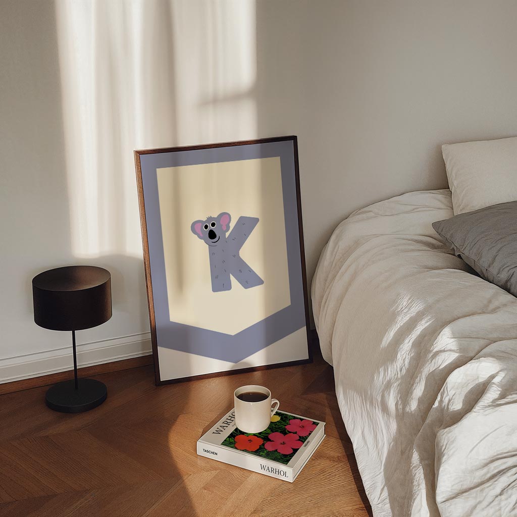 Vrolijke Koala Kinderkamerposter-WallArtistic