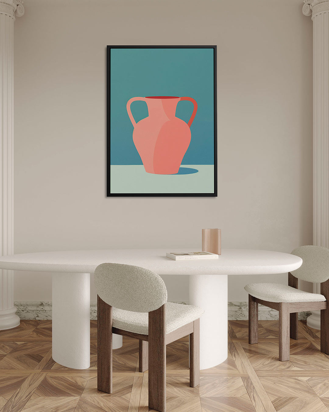 Vaas met schaduw Kunstwerk