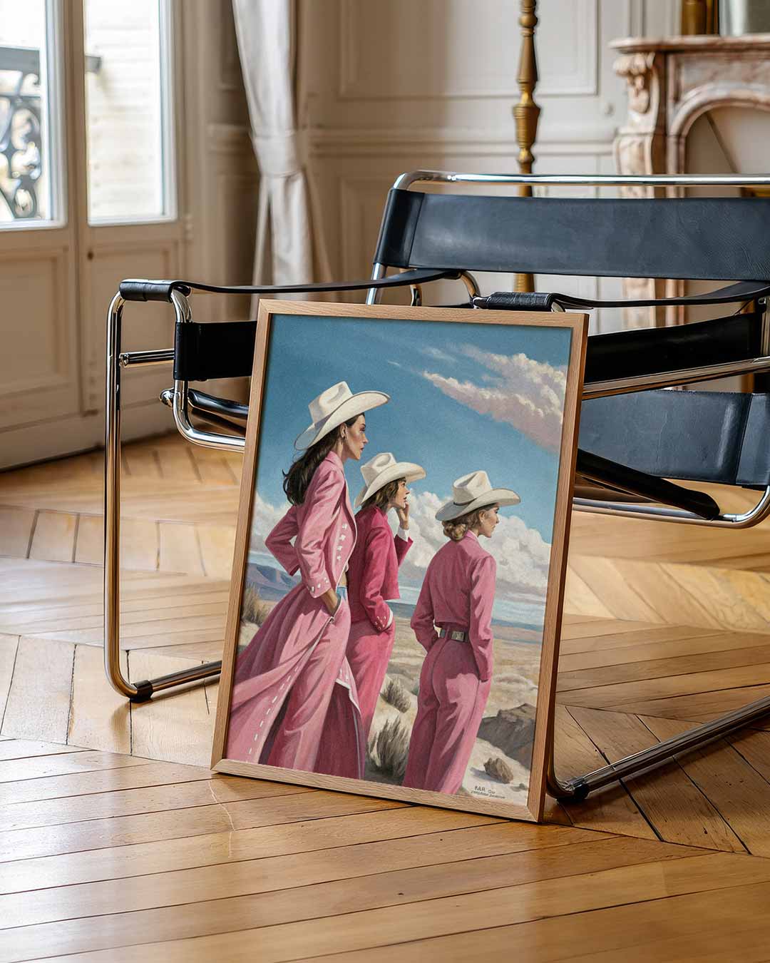 Stijlvolle Cowboy-Chic Poster-WallArtistic