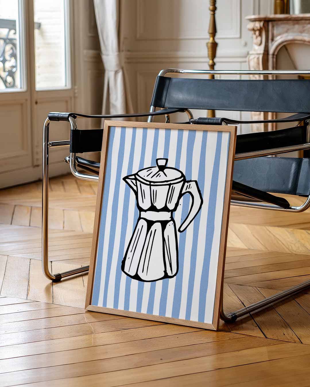 Retro Koffiepot Poster-WallArtistic