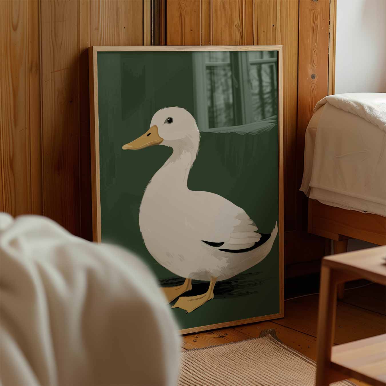 Schattige Eenden Illustratie Poster-WallArtistic