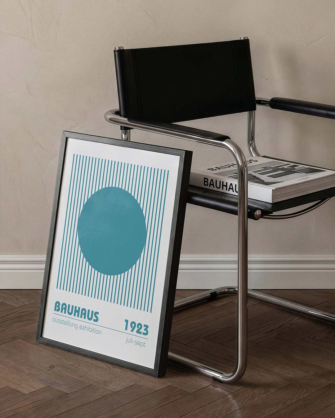 Cirkel en lijnen Poster