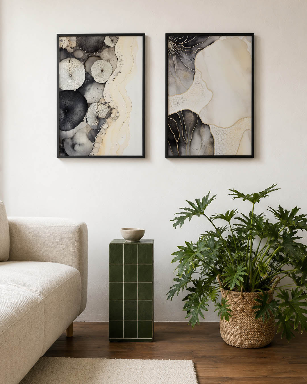 Organische vormen Posterset
