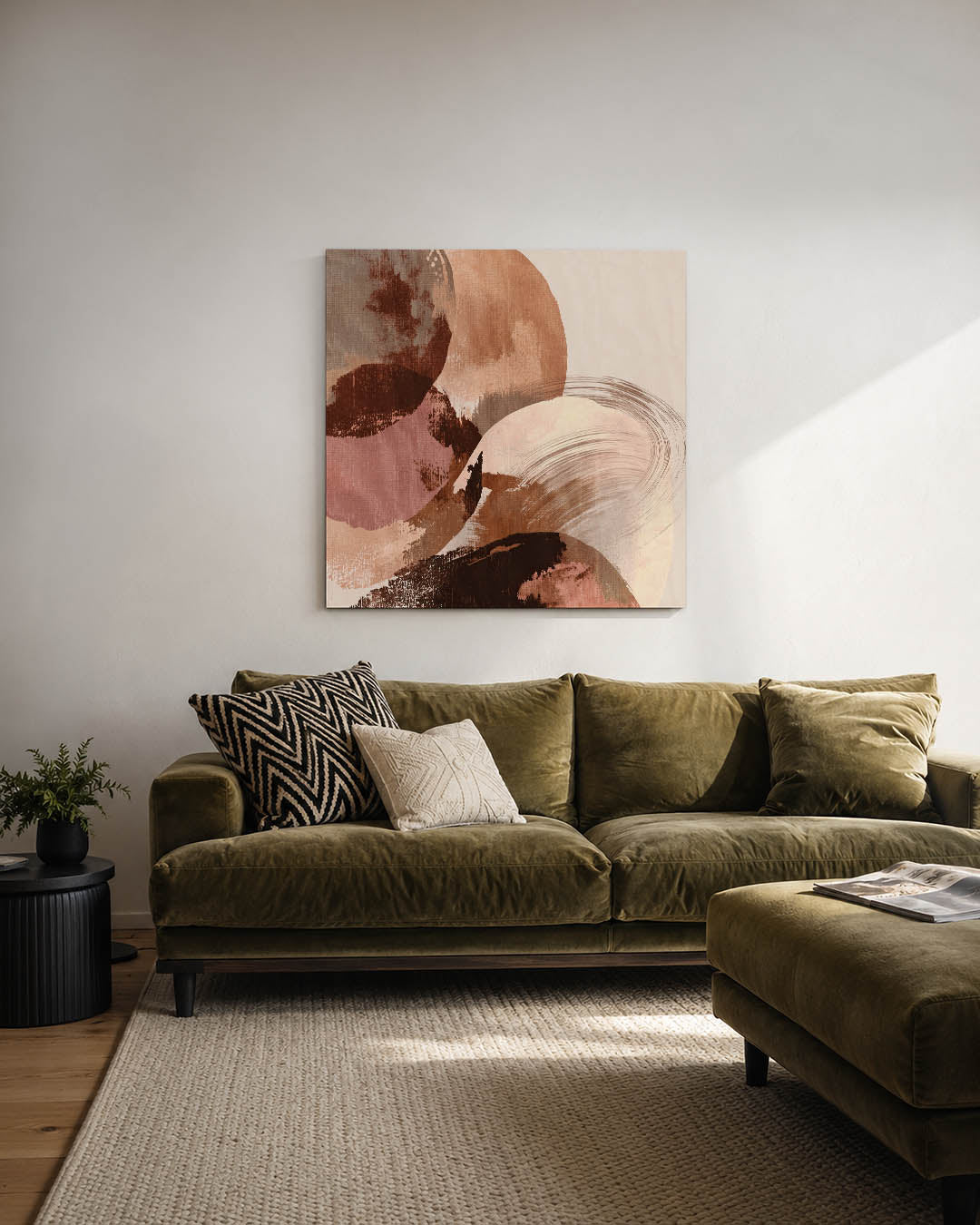 Organische vormen compositie Kunstwerk