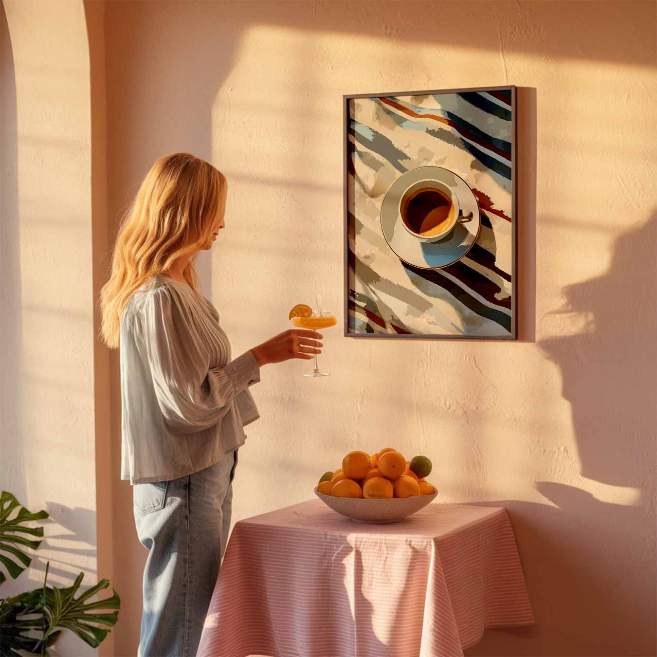 Koffie en Kunst Vibes Poster-WallArtistic