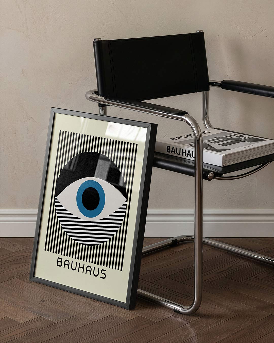 Lijnen en cirkel Poster