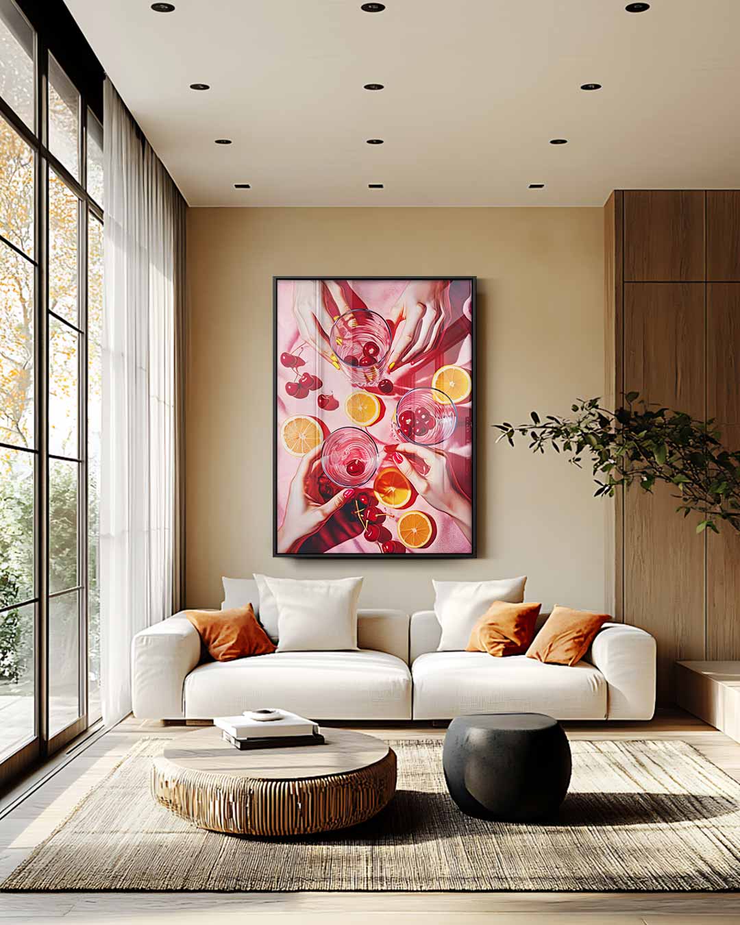 Zomers Feestmoment Kunstwerk-canvas-dibond-plexiglas-wanddecoratie-WallArtistic