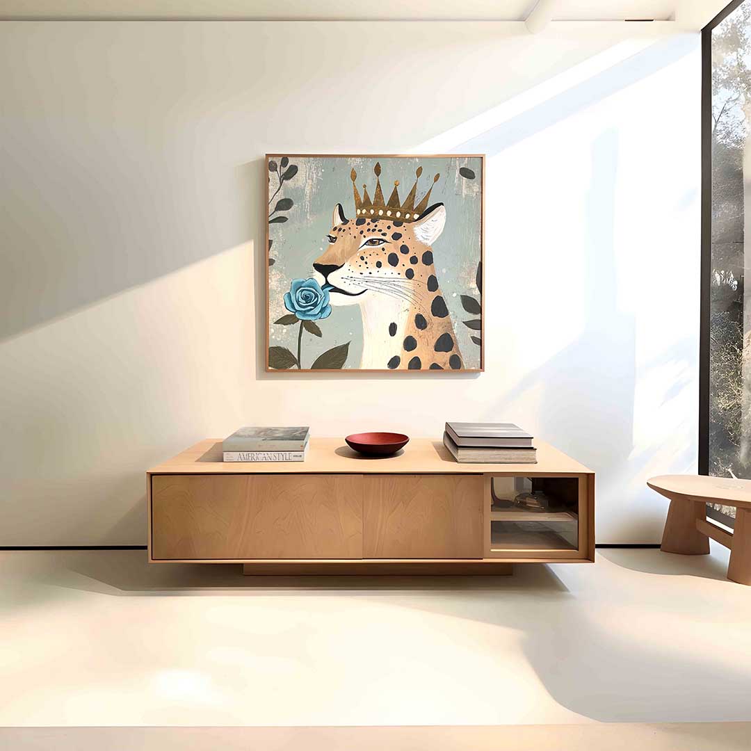 Luipaard met kroon Poster