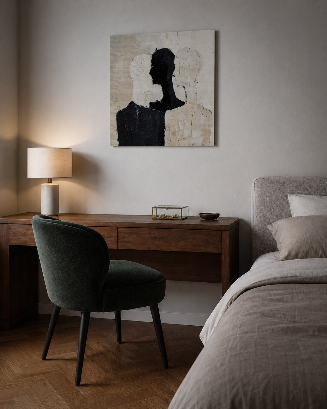 Gelaagde silhouetten Kunstwerk
