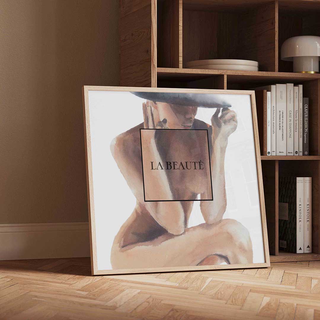 Vrouw met hoed Poster