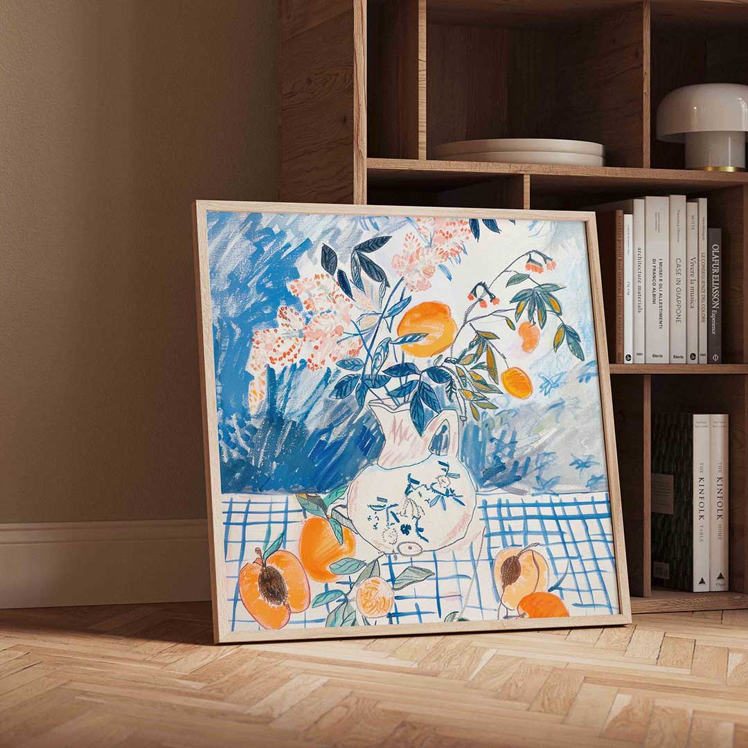 Bloemen en fruit Poster