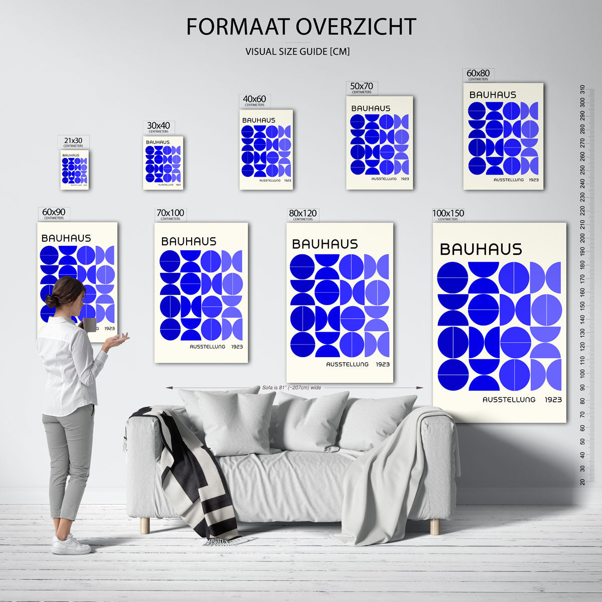 Vormritme en kleur Poster