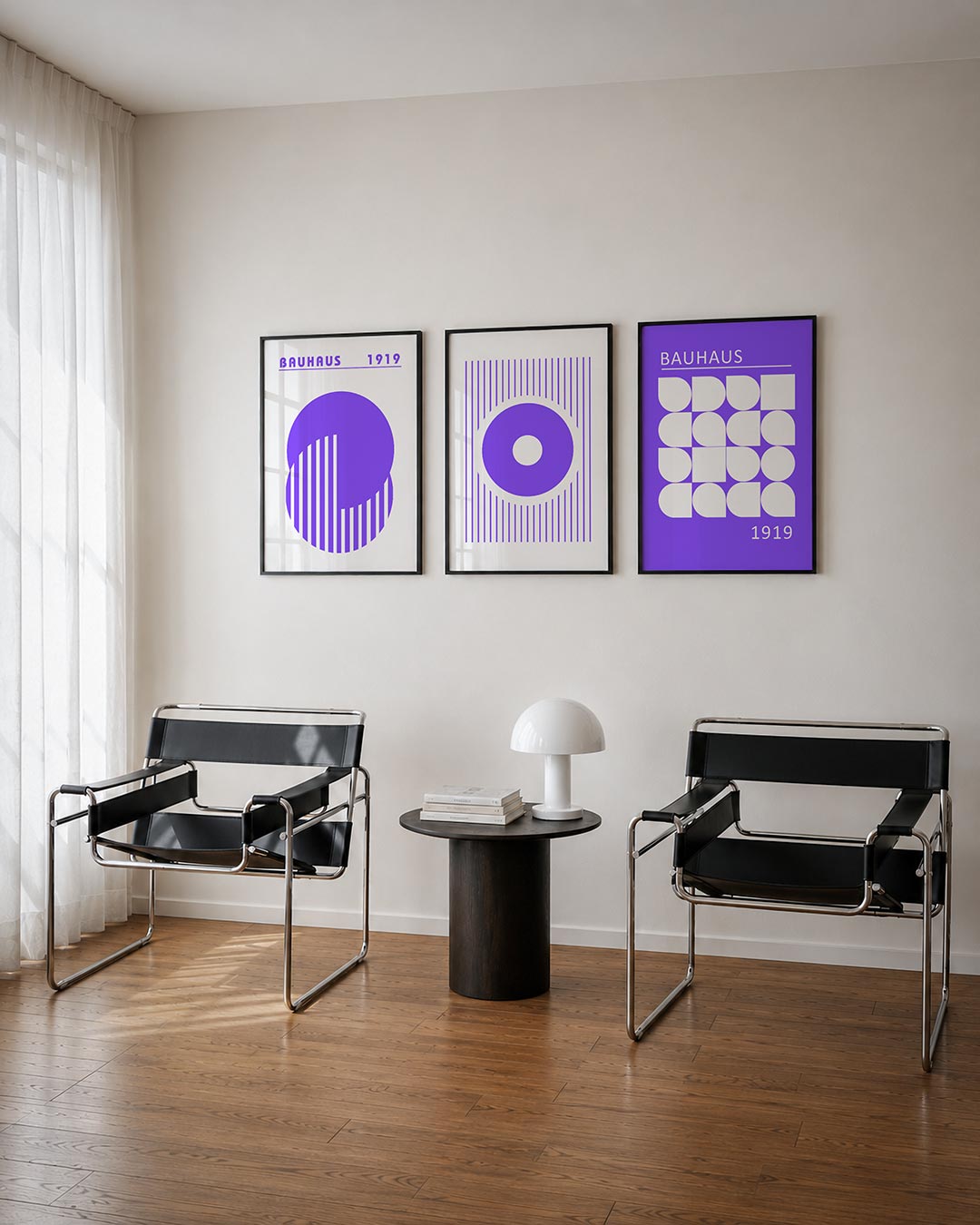 Cirkel en strepen Posterset