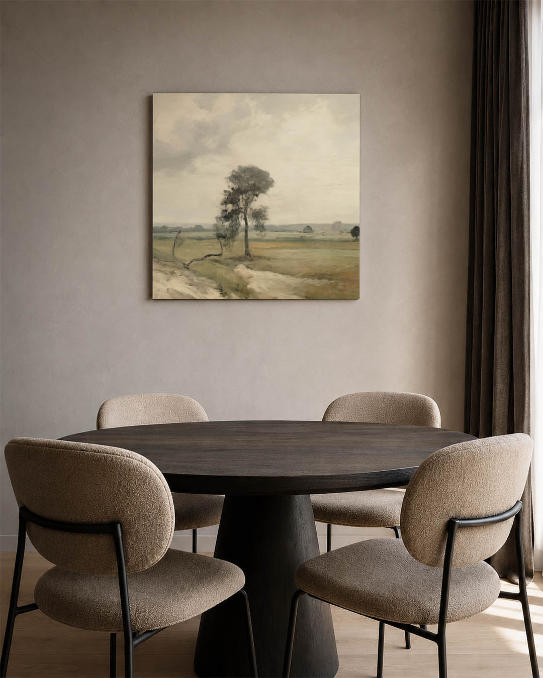 Rustig landschap Kunstwerk