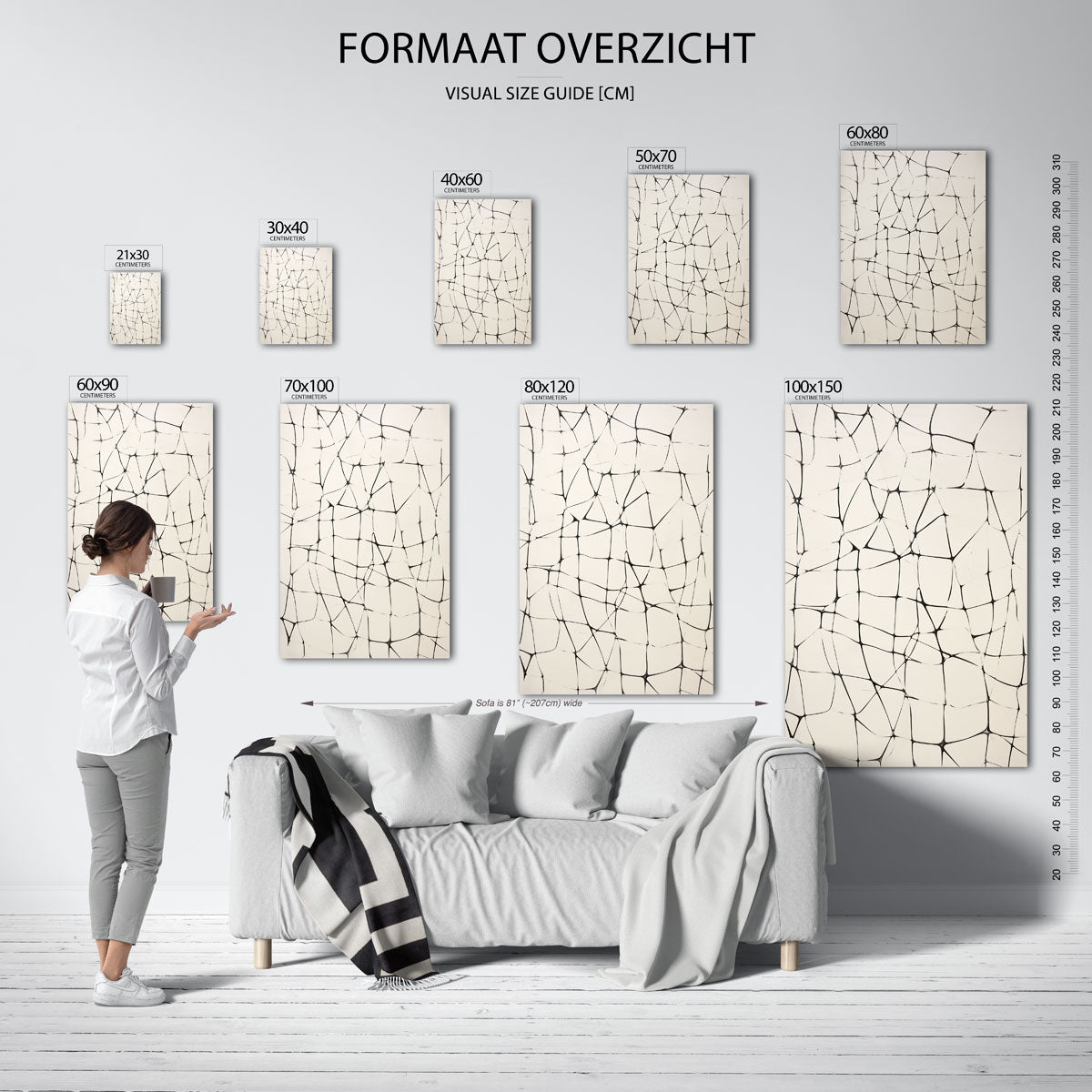 Abstracte lijnen Poster