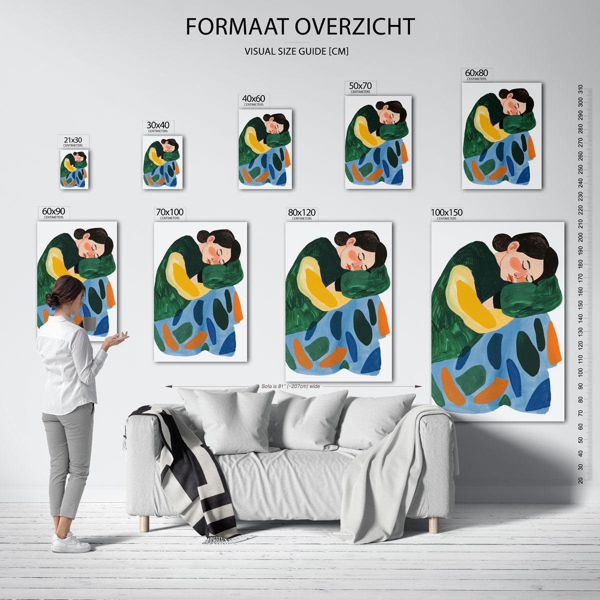 Slapende figuur Poster