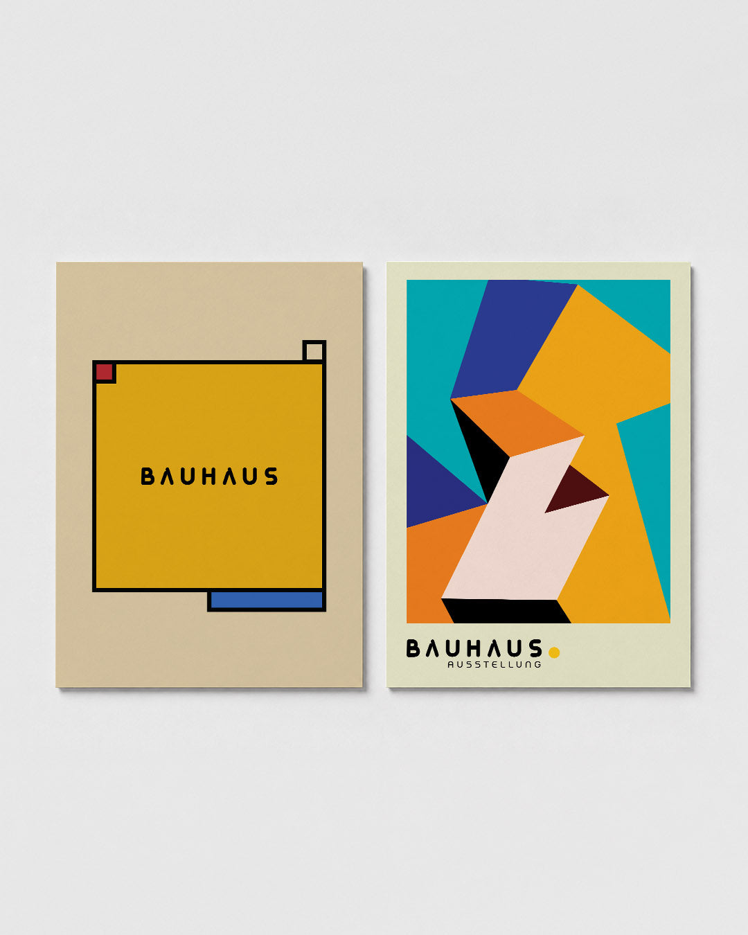 Kleurvlakken en lijnen Posterset