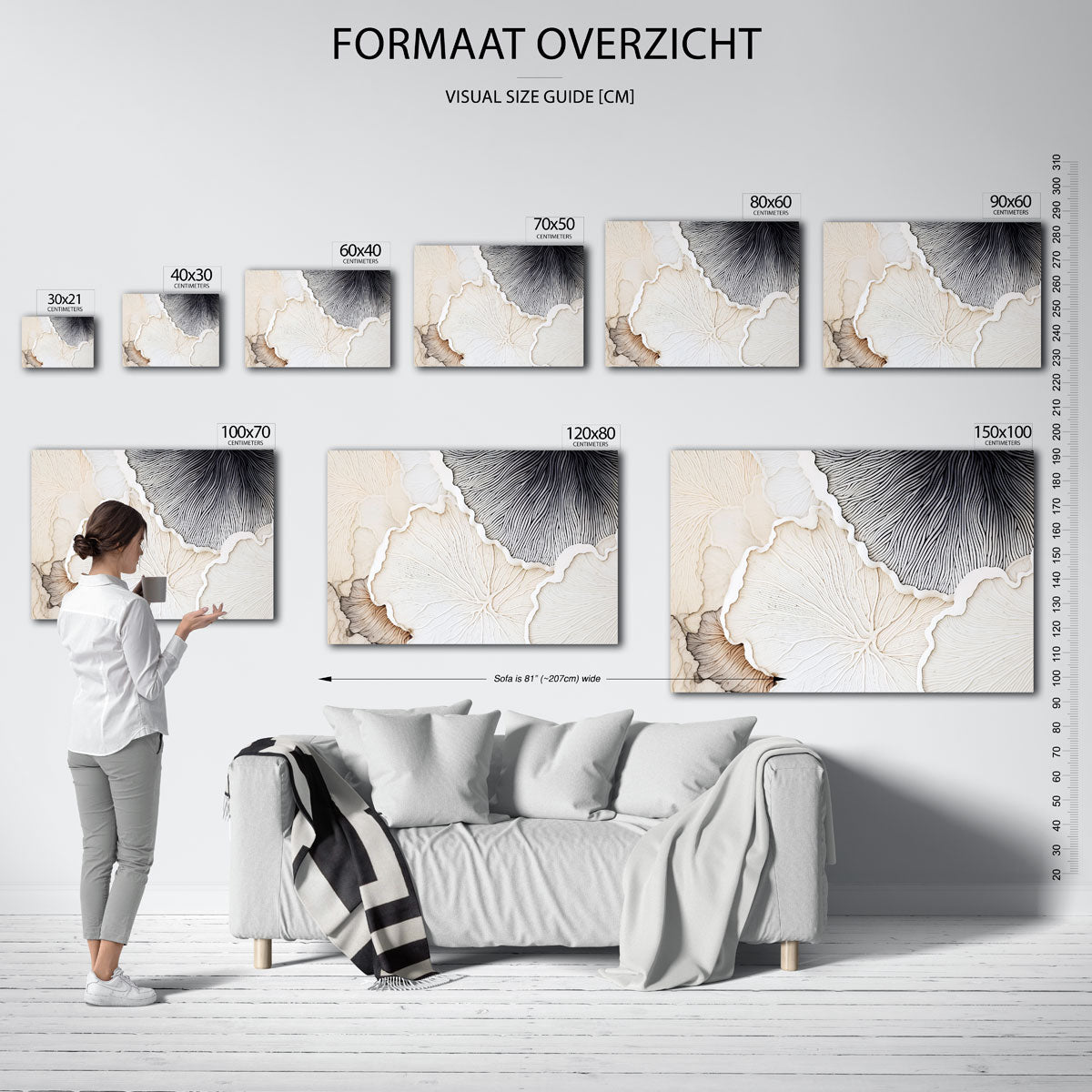 Organische vormen Poster