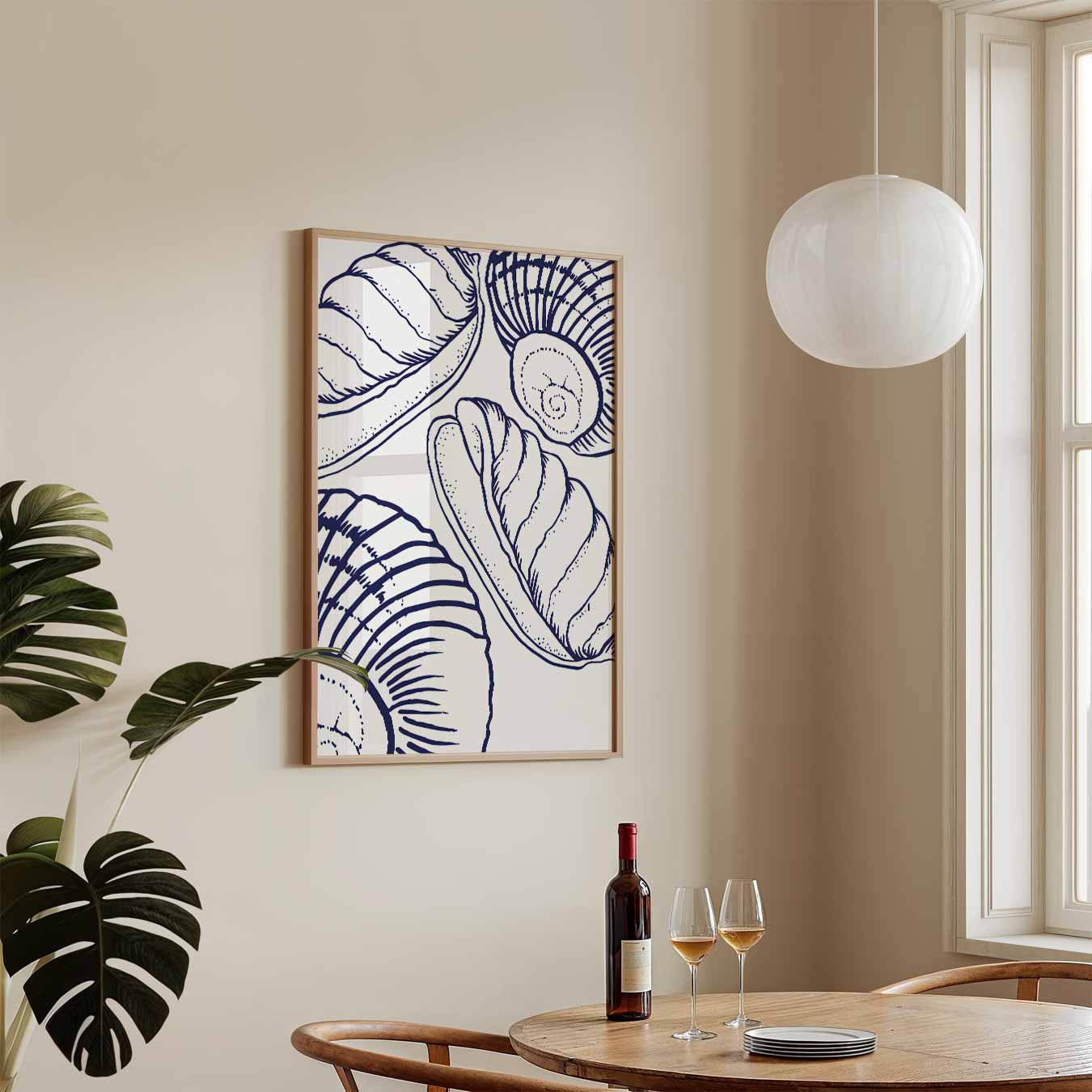 Elegante Schelpen Wanddecoratie Poster-WallArtistic