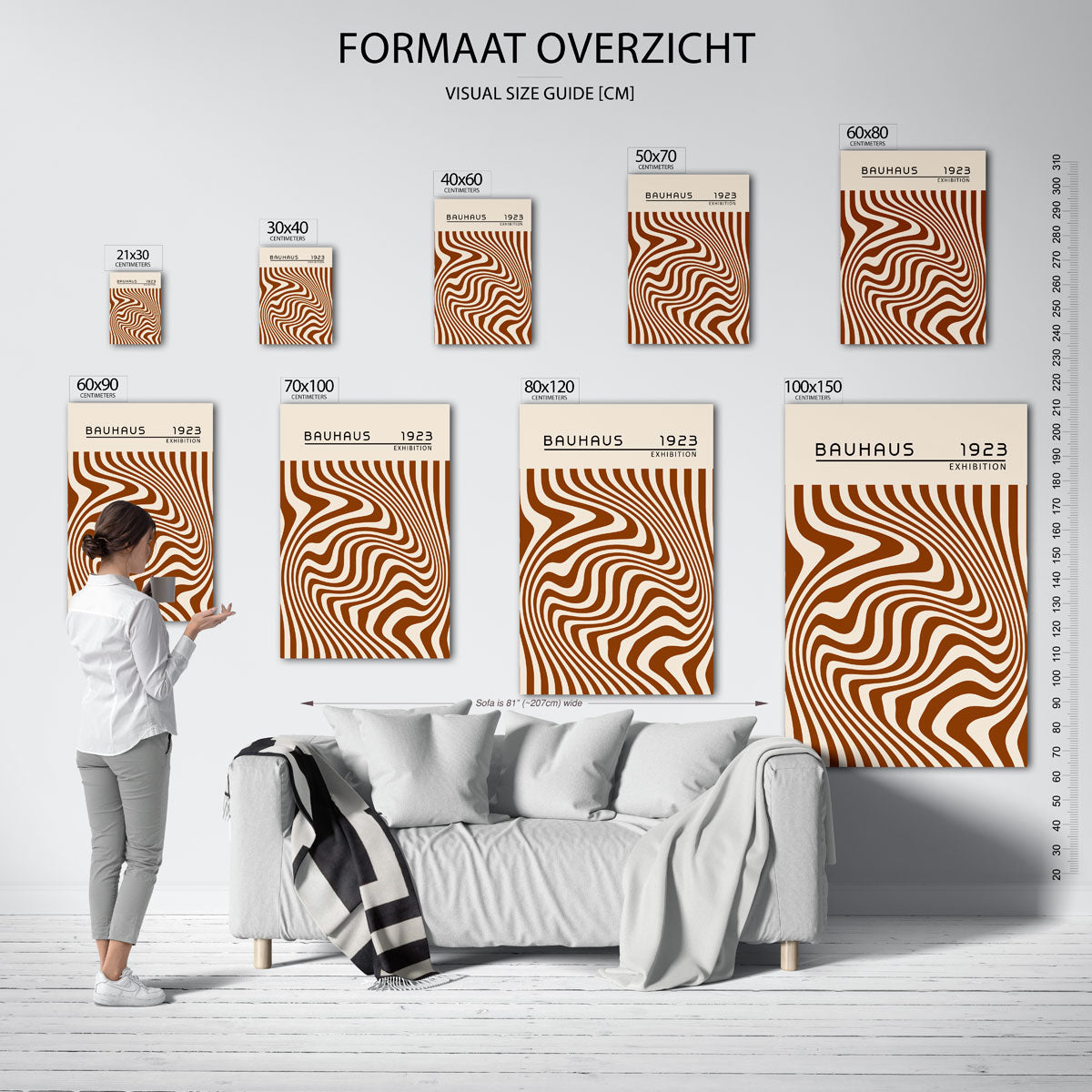Golvend lijnenspel Poster