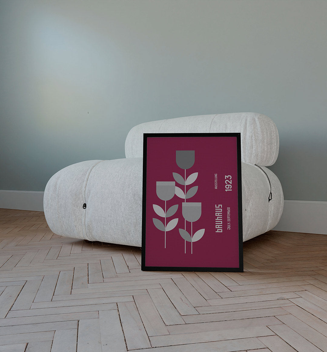 Grafische bloemvormen Poster