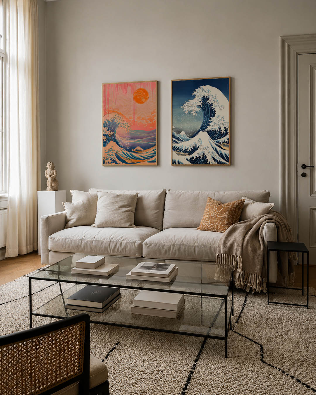 Golven en zon Posterset