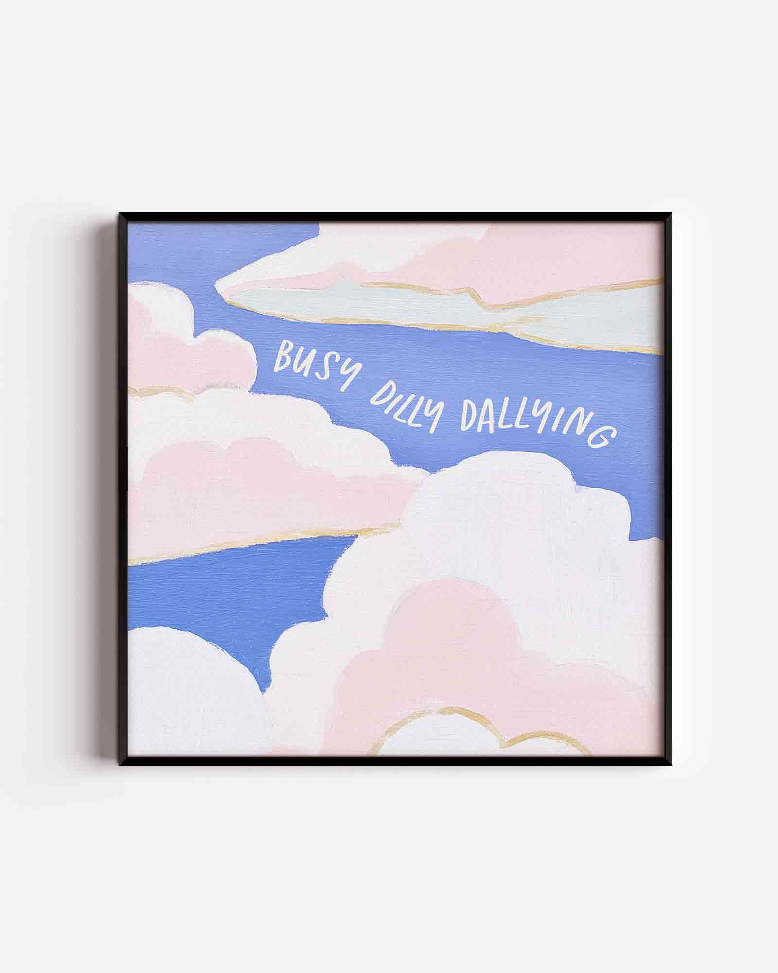 Wolk en tekst Poster