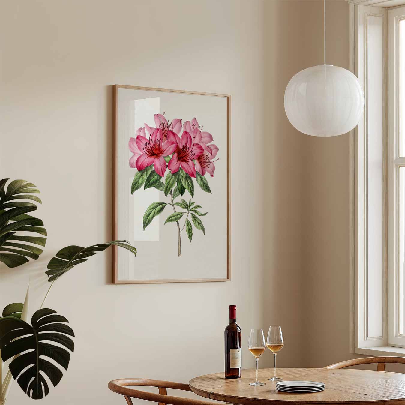 Prachtige Roze Bloemenpracht Poster-WallArtistic