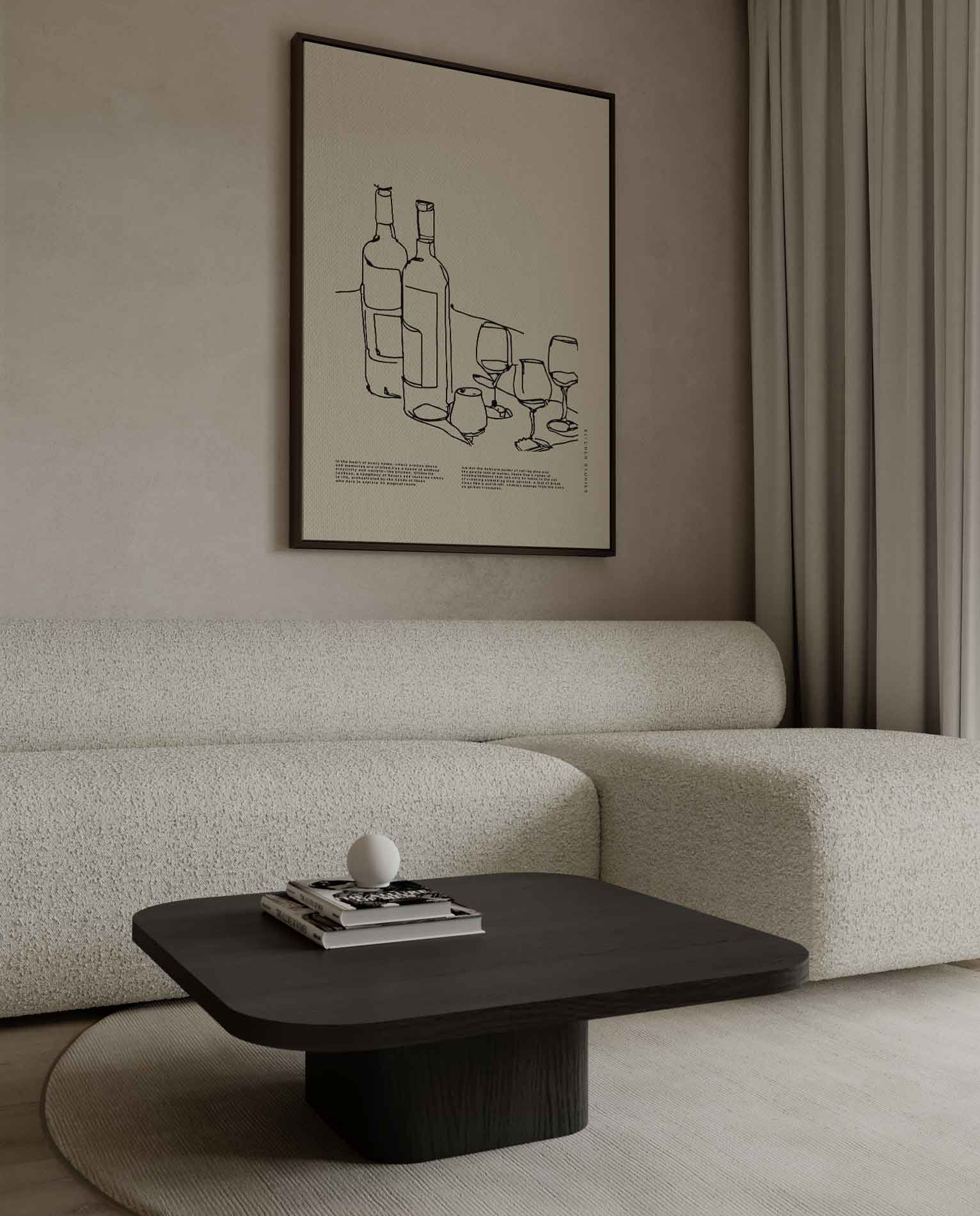 Keukenverhalen: Wijn en Gezelligheid Kunstwerk-canvas-dibond-plexiglas-wanddecoratie-WallArtistic