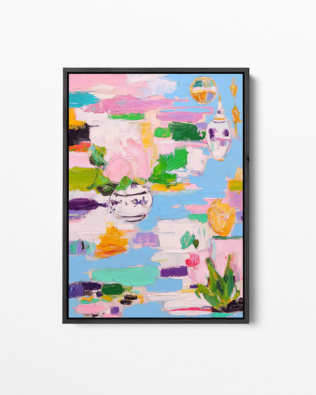 Kleurrijke bloemvormen Kunstwerk
