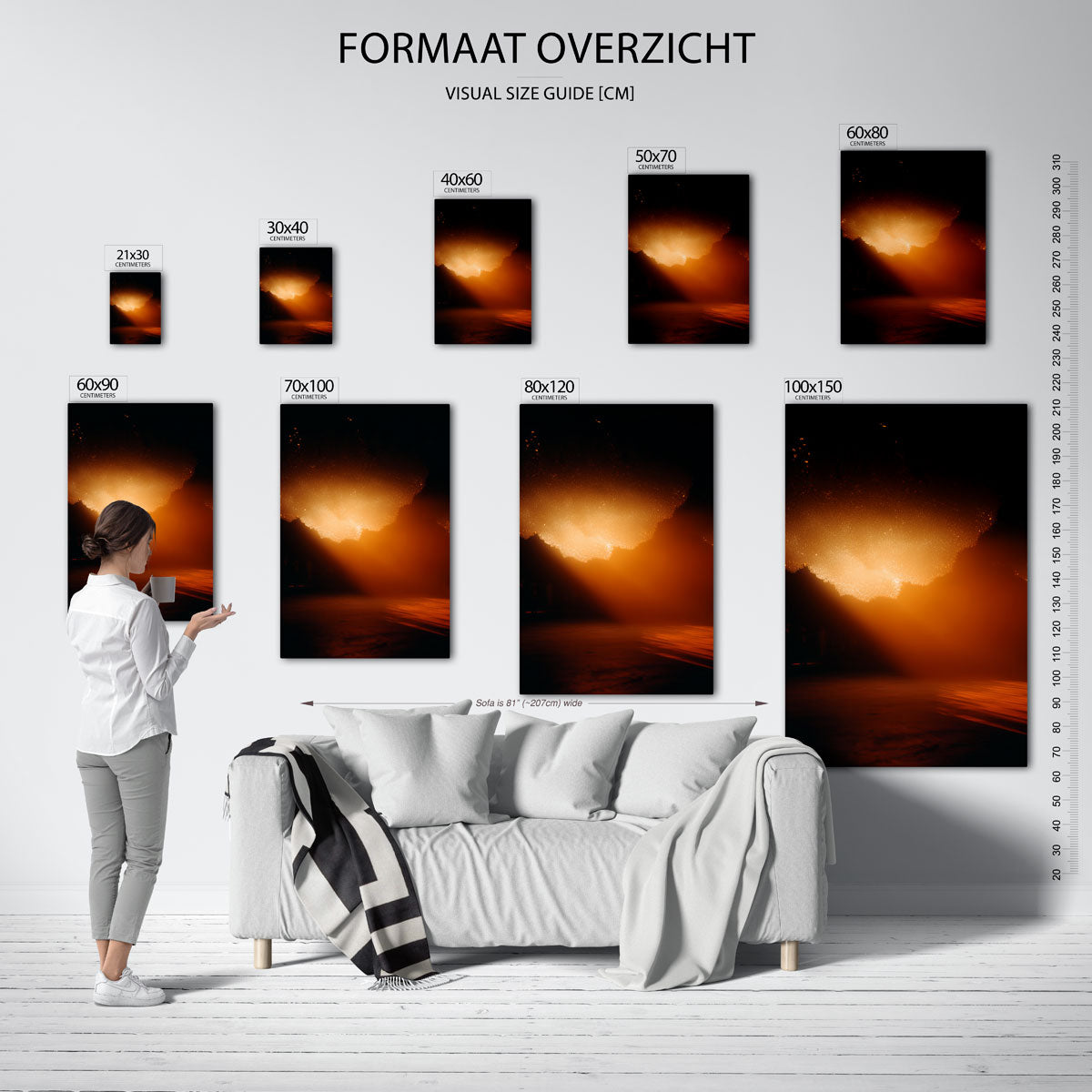 Vuur en schaduw Poster