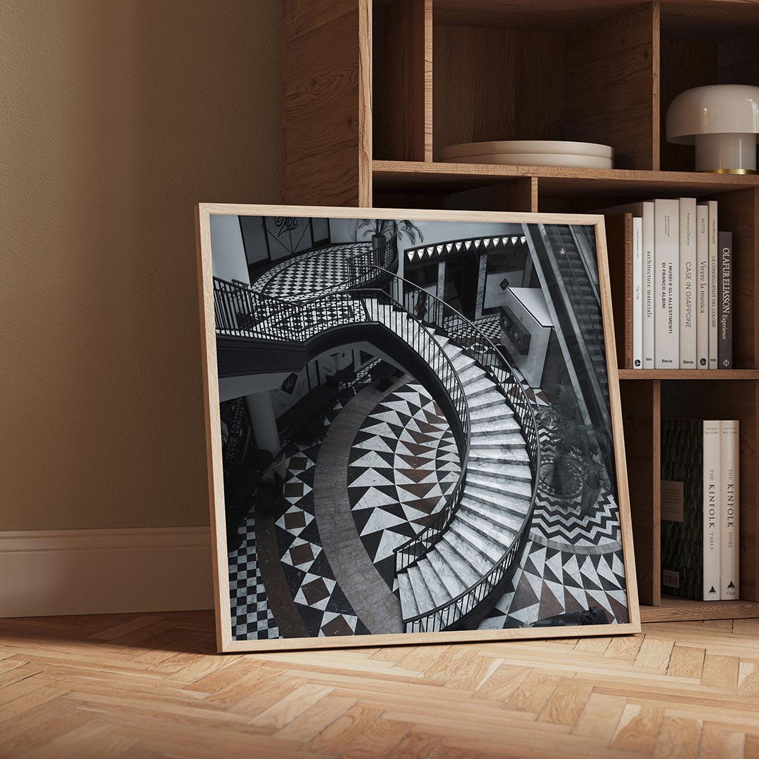 Geometrische trappen Poster