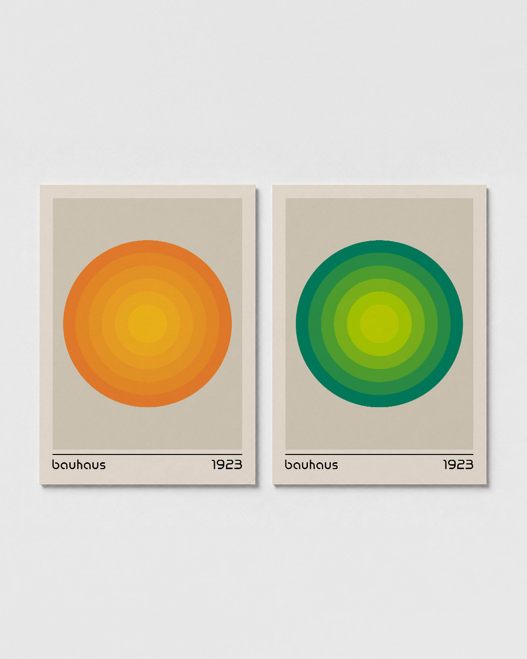 Cirkelvormige kleurvlakken Posterset