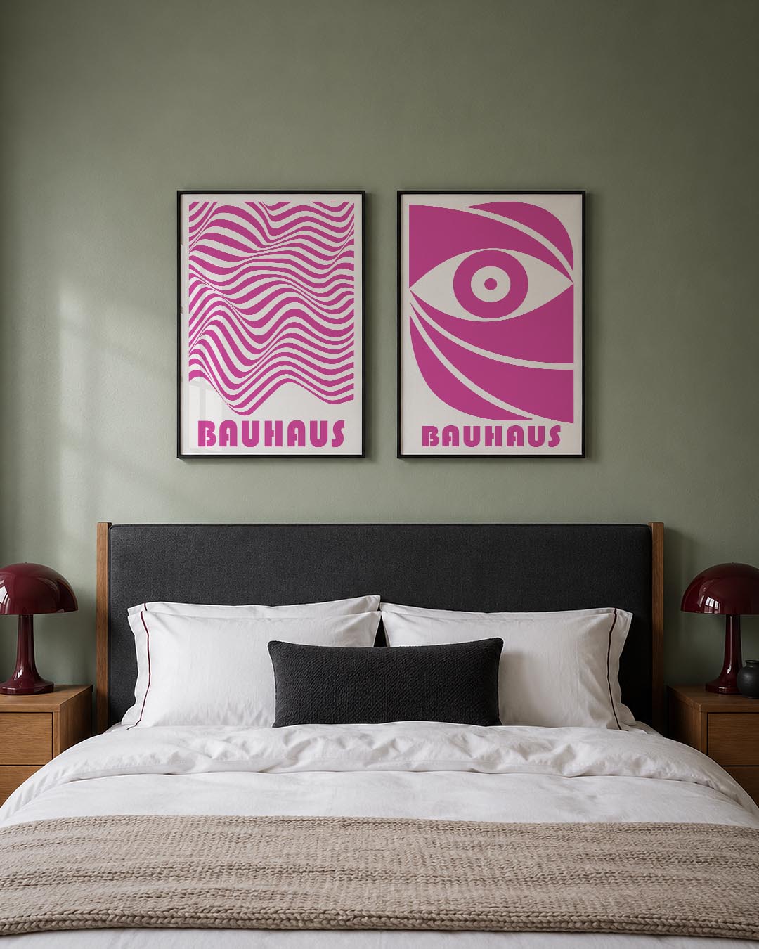 Golvend lijnenspel Posterset