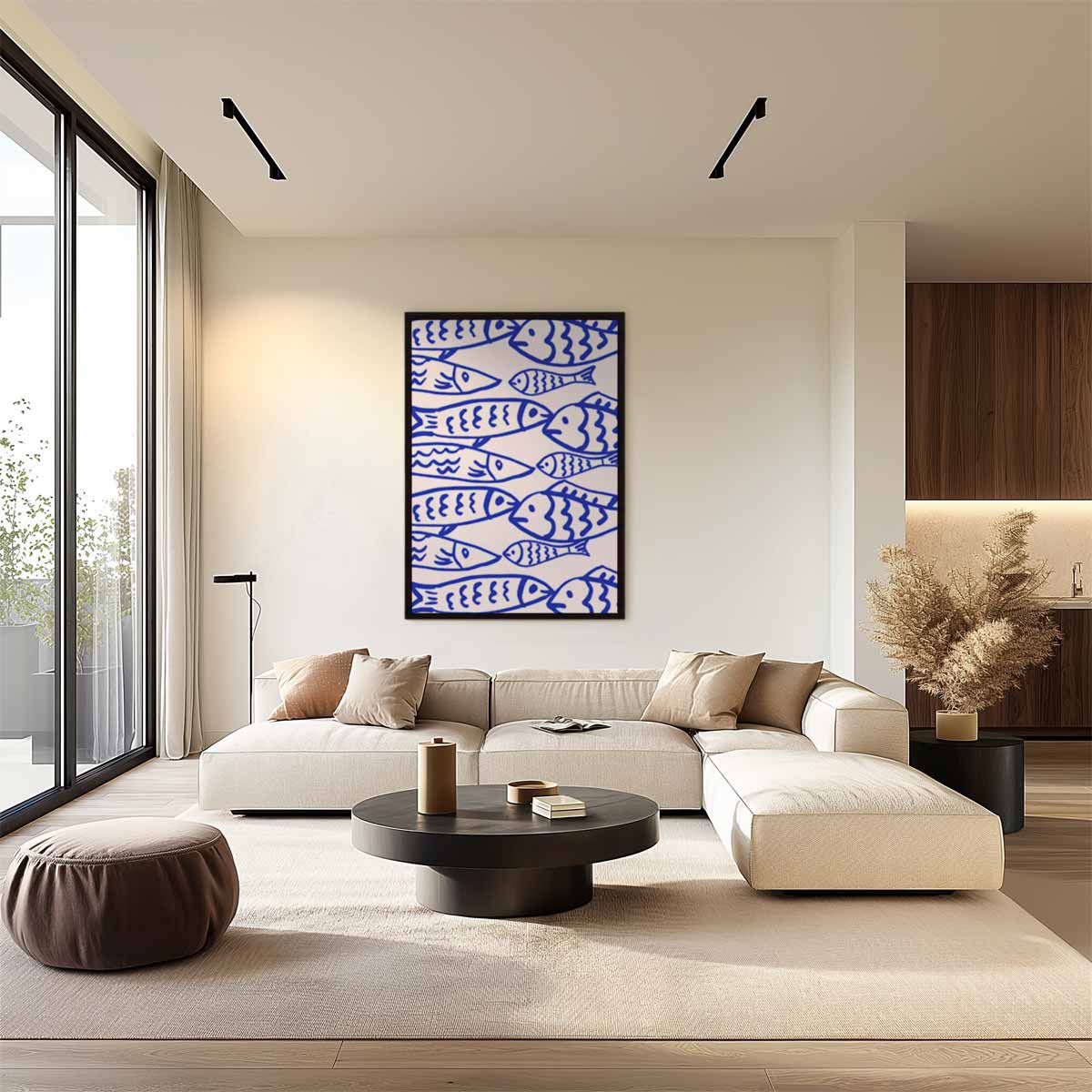 Zwemmen in Stijl Kunstwerk-canvas-dibond-plexiglas-wanddecoratie-WallArtistic