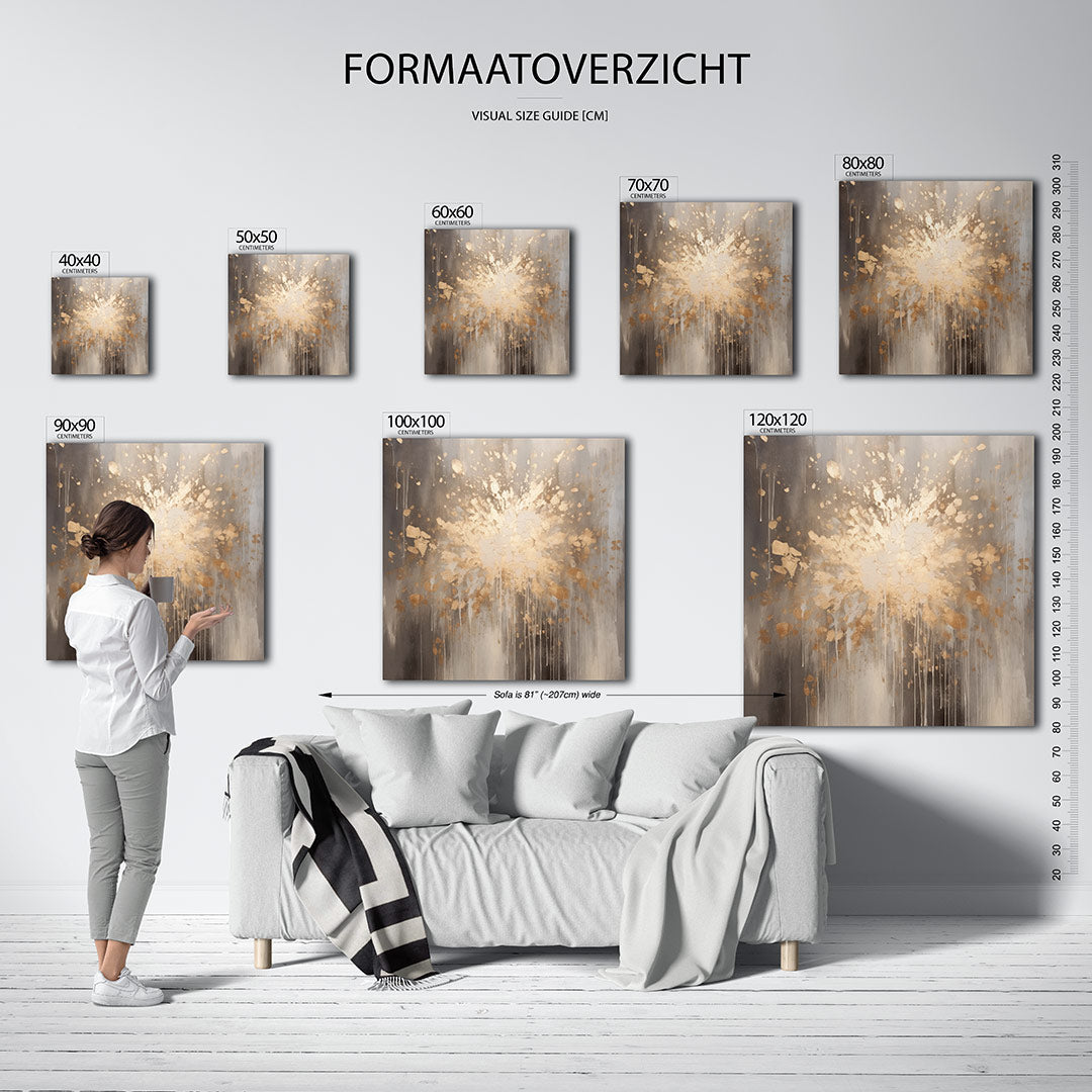 Explosieve kleurenpracht Kunstwerk
