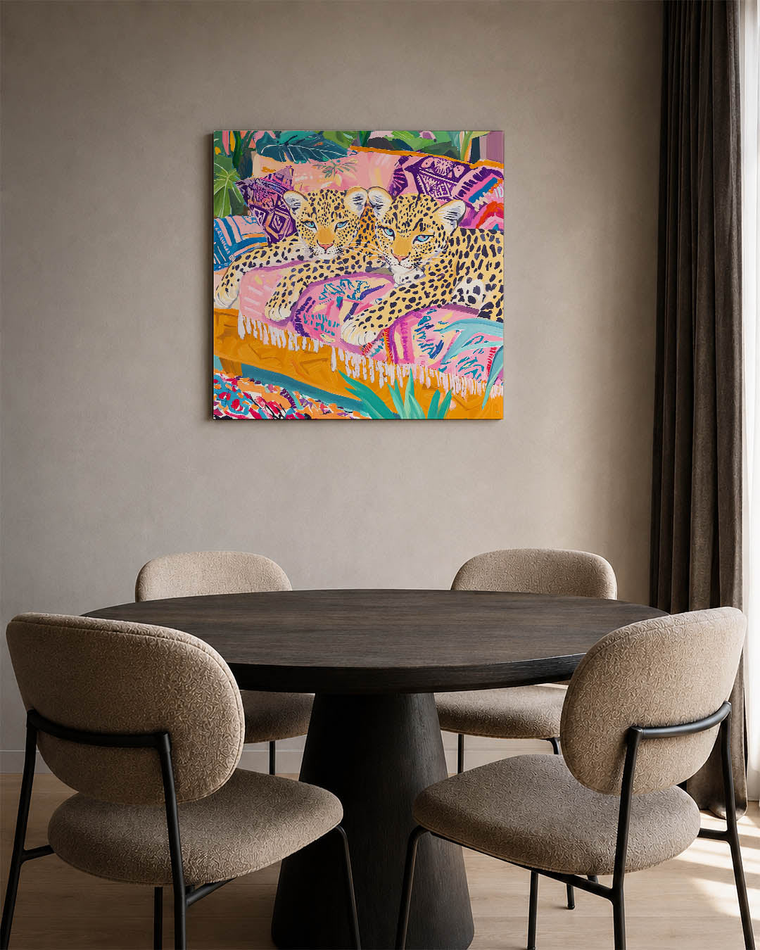 Levendige luipaarden Kunstwerk