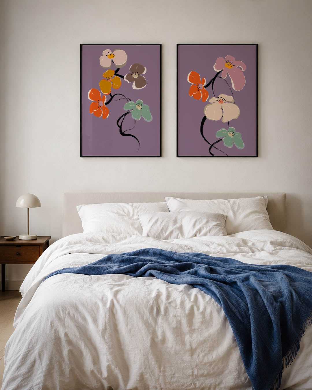 Bloemrijke lijnen Posterset