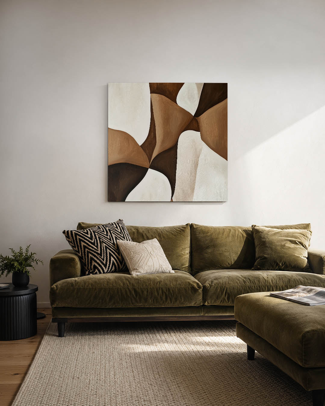 Organische vormen compositie Kunstwerk