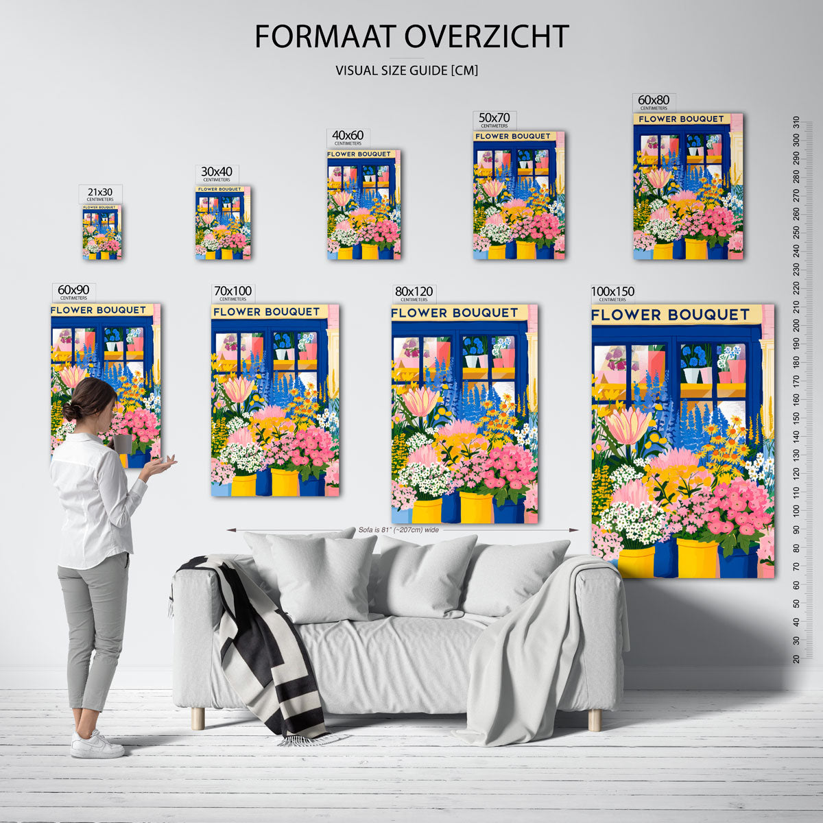 Bloemenwinkel Poster