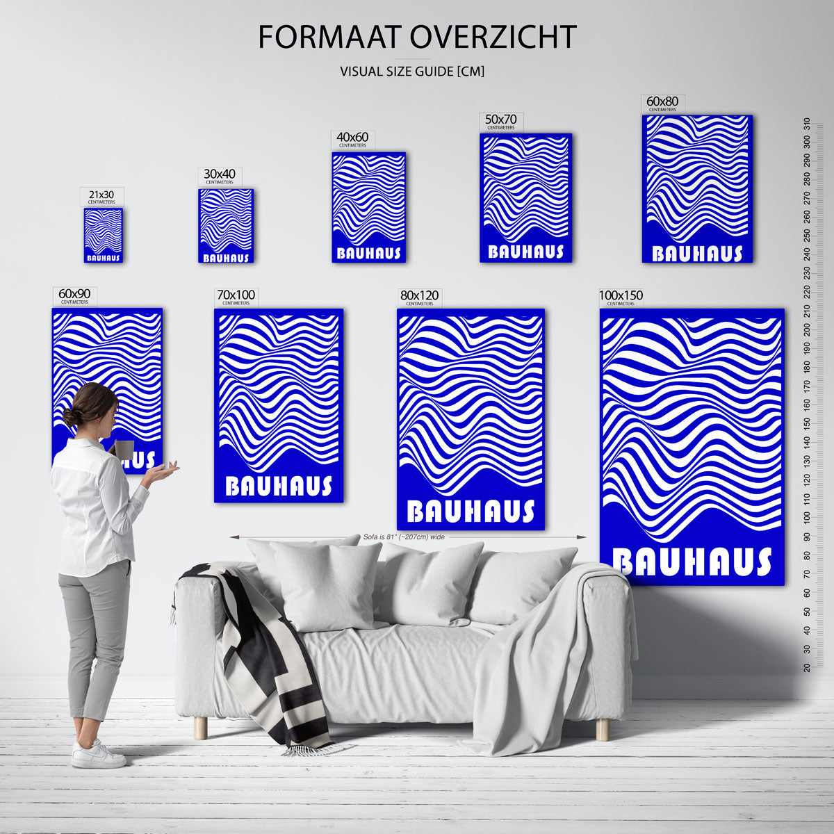 Golvend lijnenspel Poster
