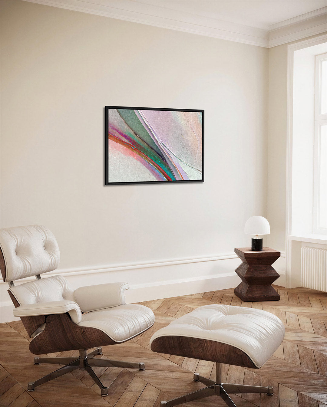 Kleurrijke vegen Kunstwerk