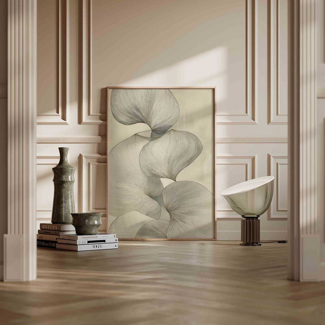 Abstracte bladeren Poster
